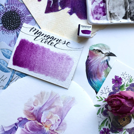 Stoneground - Manganese Violet (Synthetic - Half Pan)