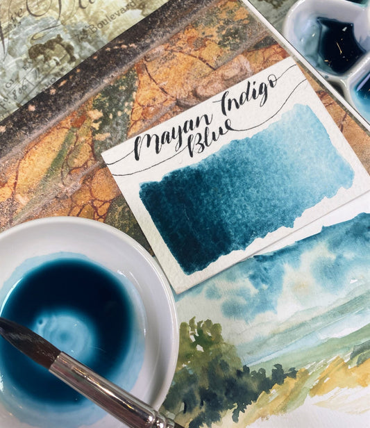 Stoneground - Mayan Indigo Blue (Earth Colour - Half Pan)