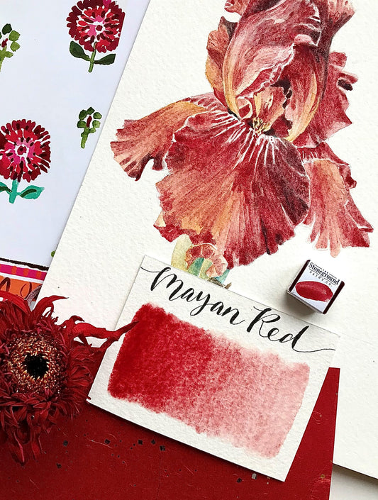 Stoneground - Mayan Red (Earth Colour - Half Pan)