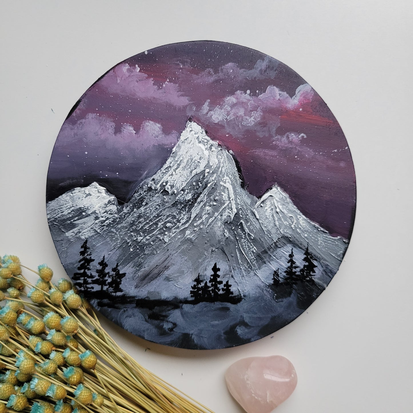 Mystical Mountain by Courtney Mixed Studio