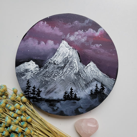 Mystical Mountain by Courtney Mixed Studio