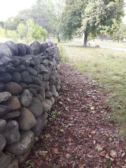 Dry Stack Stone Wall by E.C. Munson