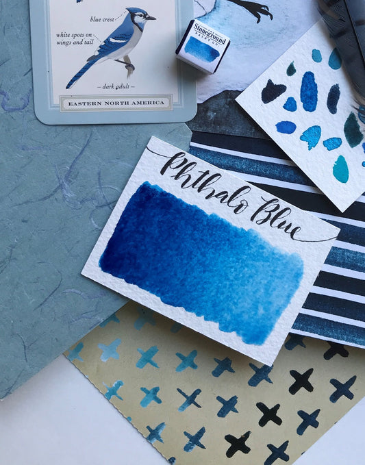 Stoneground - Phthalo Blue (Synthetic - Half Pan)