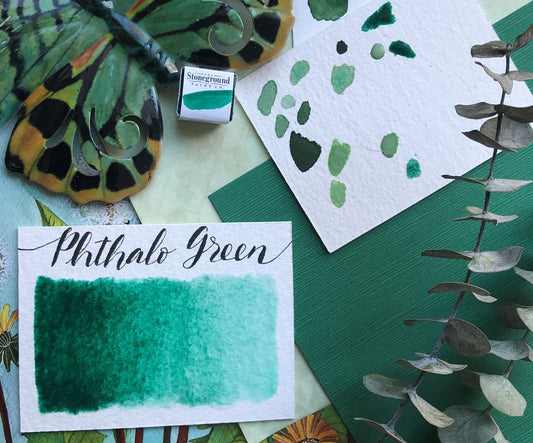 Stoneground - Phthalo Green Blue Shade (Synthetic - Half Pan)