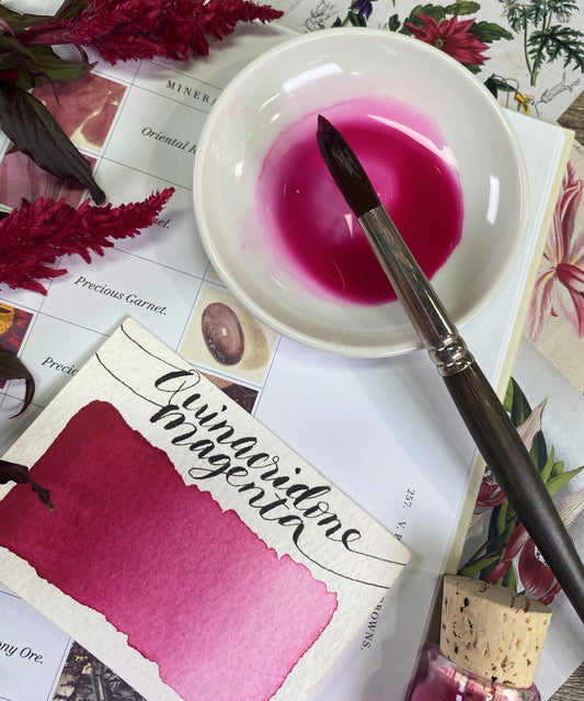 Stoneground - Quinacridone Magenta (Synthetic - Half Pan)