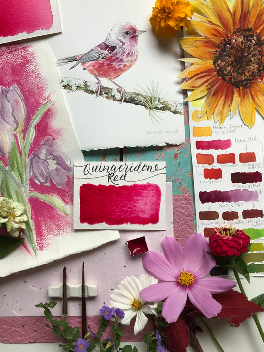 Stoneground - Quinacridone Red (Synthetic - Half Pan)