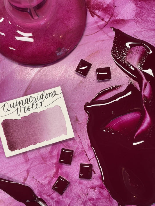 Stoneground - Quinacridone Violet (Synthetic - Half Pan)