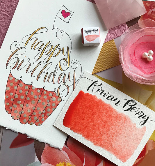 Stoneground - Rowan Berry (Pearlescent Colour - Half Pan)