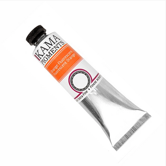 Kama Fluorescent Orange Oil Paint