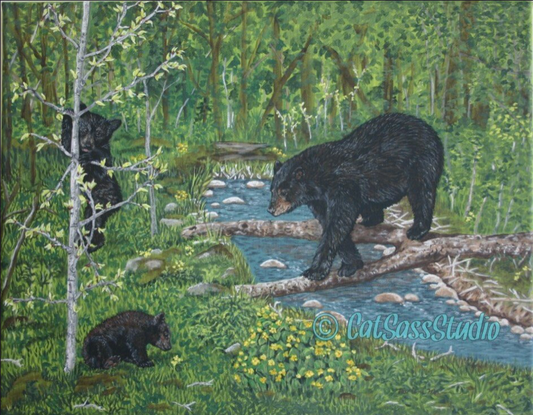 Spring Bears by Darlene Mann
