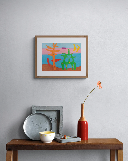 Chakras on Parade Print by Kevin J Harper