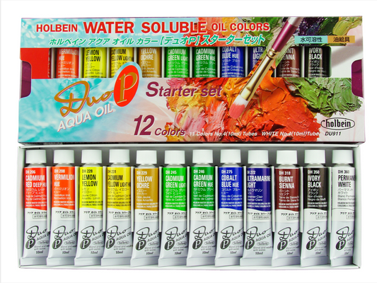 Holbein Duo Aqua Kit de démarrage pour huiles solubles dans l'eau