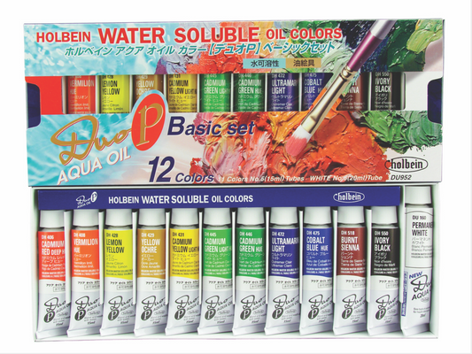 Holbein Duo Aqua Water Soluble Oils Basic Set