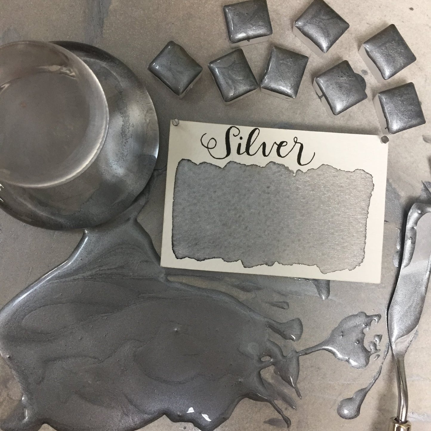 Stoneground - Silver (Metallic Colour - Half Pan)