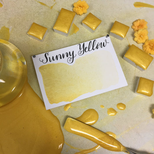 Stoneground - Sunny Yellow (Pearlescent - Half Pan)