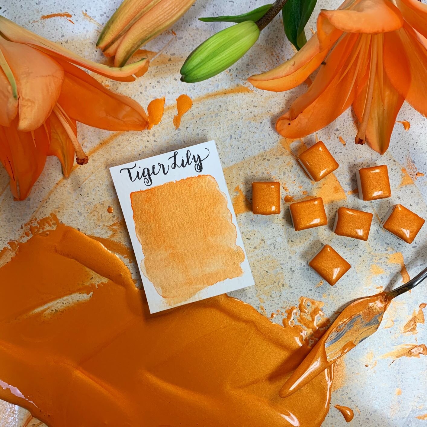 Stoneground - Tiger Lily (Pearlescent Colour - Half Pan)