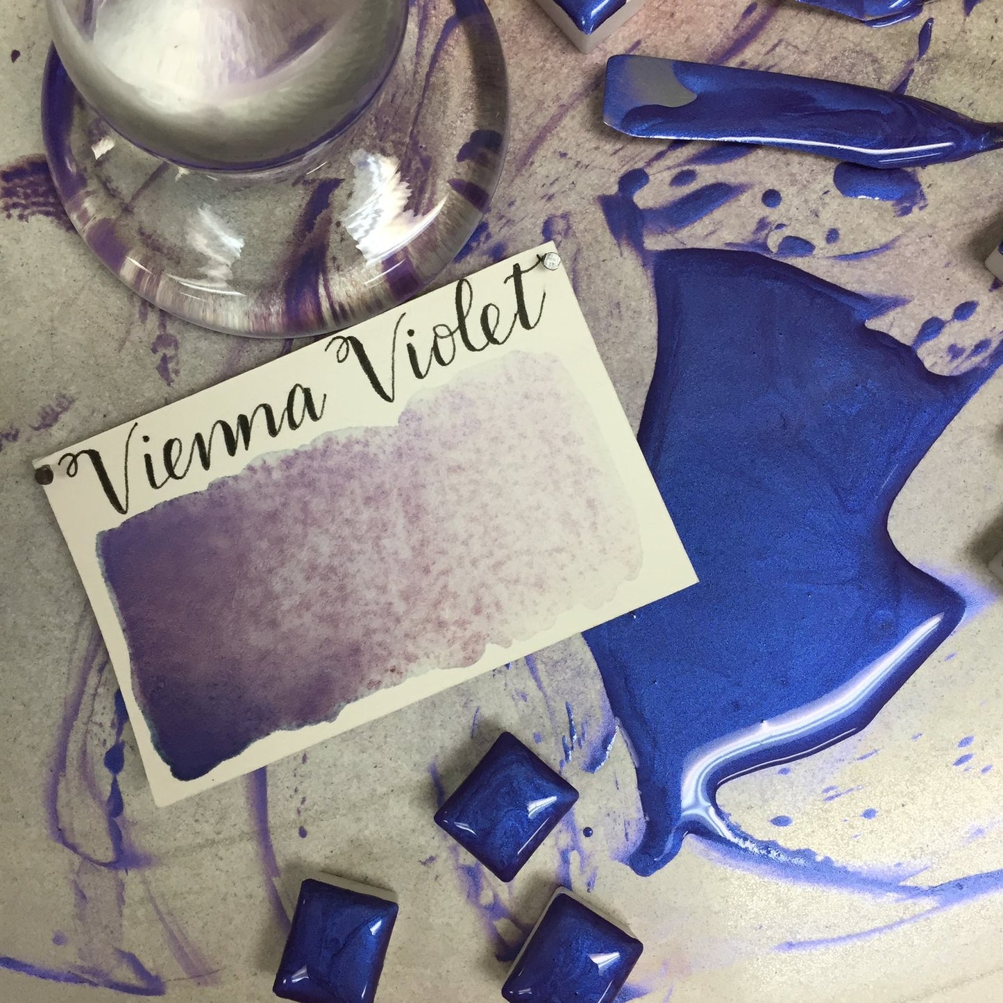 Stoneground - Vienna Violet  (Pearlescent Colour - Half Pan)
