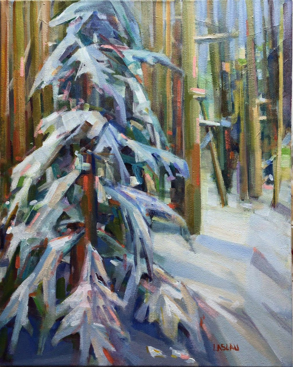 Winter in the Woods by Florica Laslau