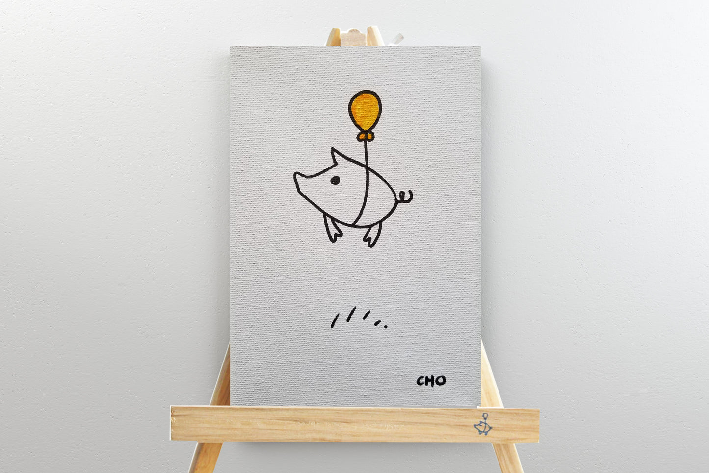 Mini Flying Piggy with Easel by Wendy Cho, Once Upon a Design