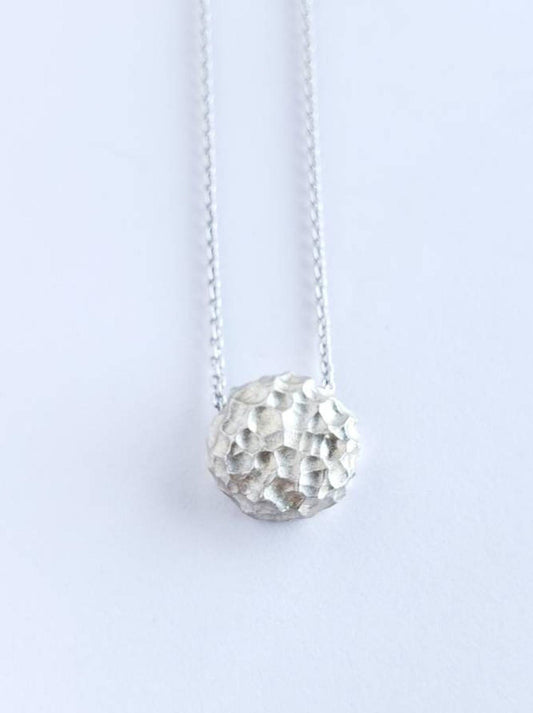 Luna, Textured Sterling Silver Pendant by Monique Van Wel - SOLD