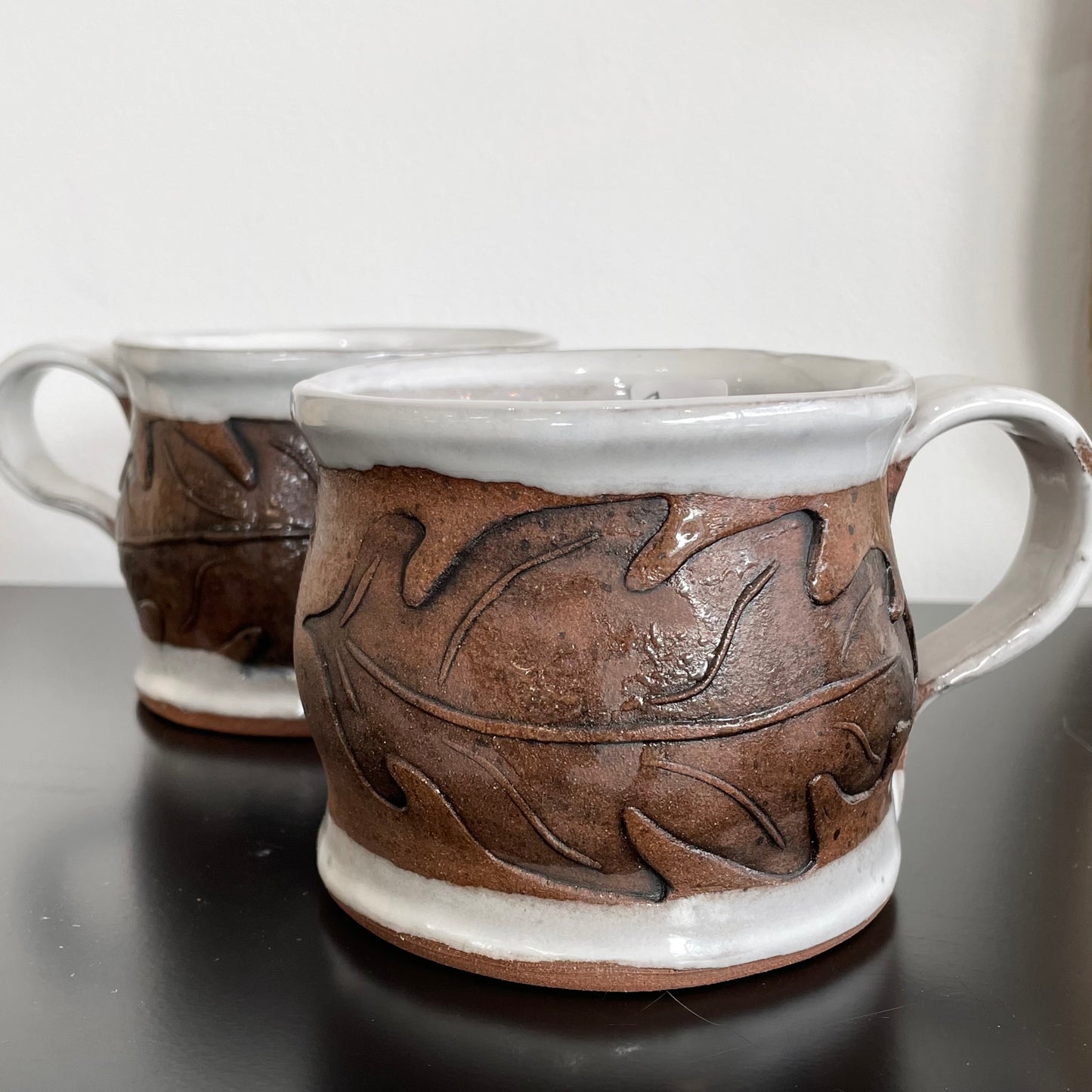 Oak leaf Cappuccino Mug  by Cathy Lombard