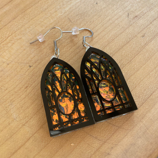 Stained Glass Window Earring by Sydney