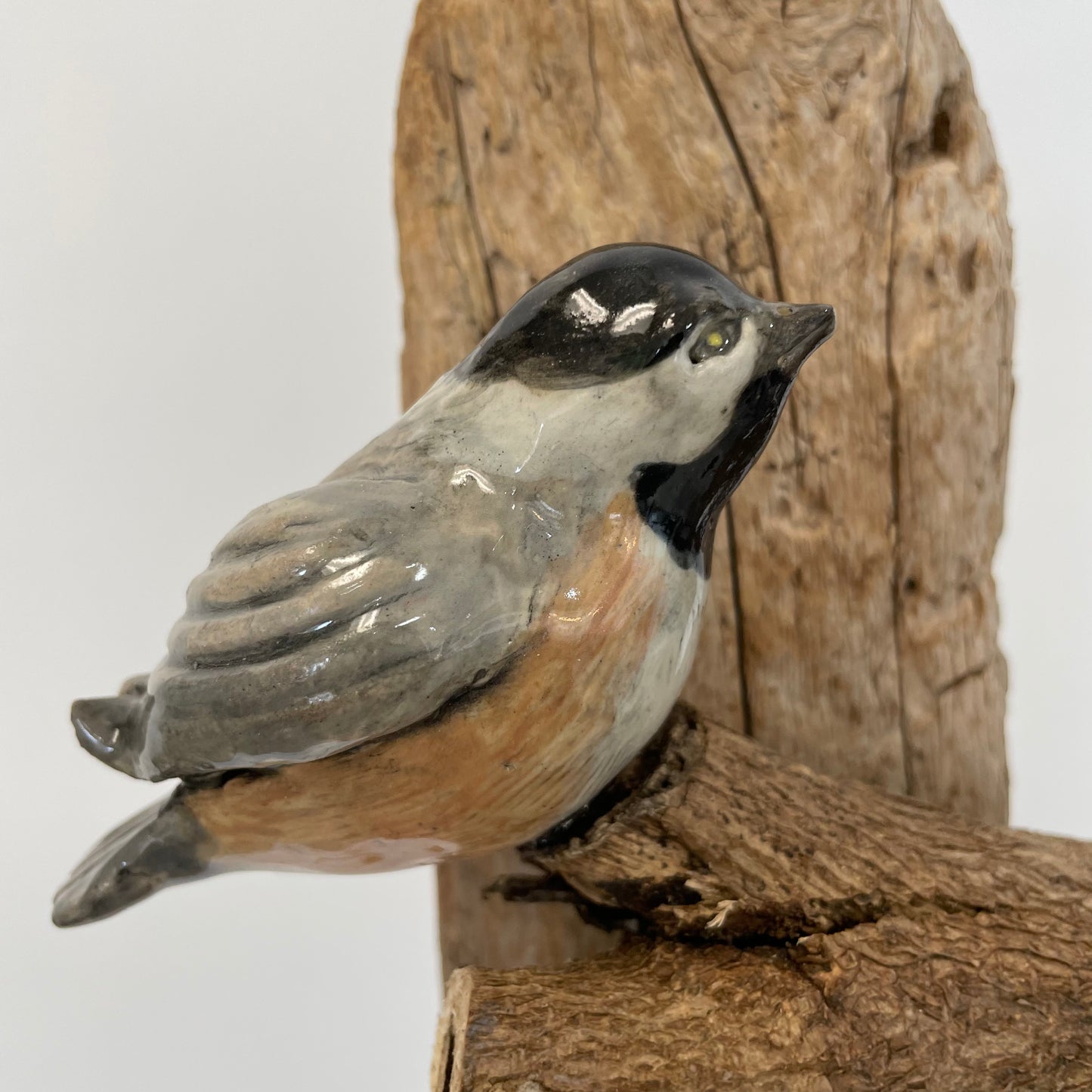Chickadee Wall Sculpture by Cathy Lombard - SOLD