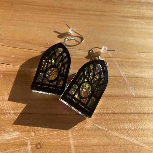 Stained Glass Window Earring by Sydney
