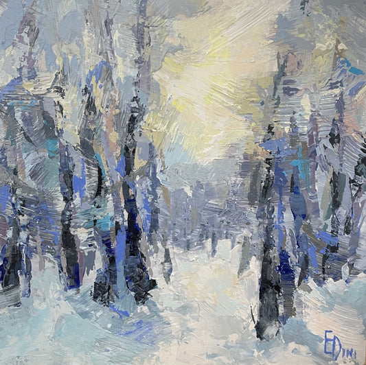 Bouleau d'hiver no 1 par Elena Dinissuk - VENDU