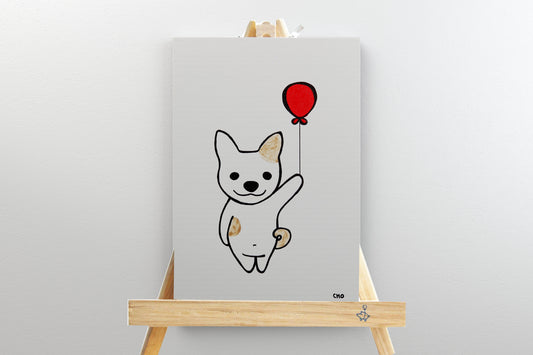 Mini Puppy Love con caballete de Wendy Cho, Once Upon a Design